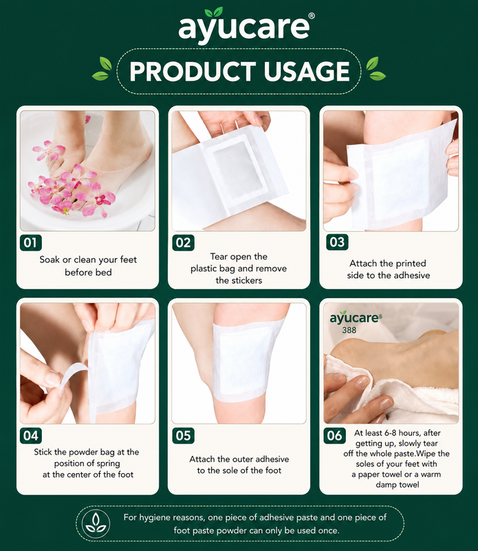 Detox Foot Pads - Natural & Herbal Pads | Overnight Wellness Buy 1 Get 1 FREE