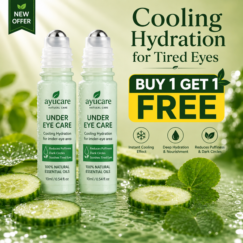 Ayucare Under Eye Care Roll-On | Cooling Hydration for Dark Circles, Puffiness & Tired Eyes