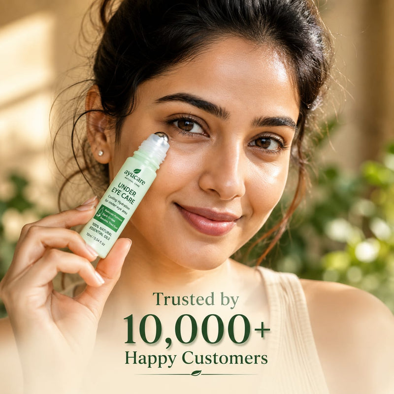 Ayucare Under Eye Care Roll-On | Cooling Hydration for Dark Circles, Puffiness & Tired Eyes