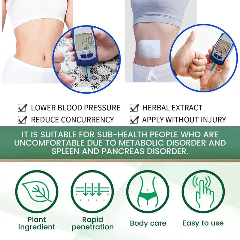 Blood Sugar Control Herbal Diabetic Patches BUY 1 GET 1 FREE